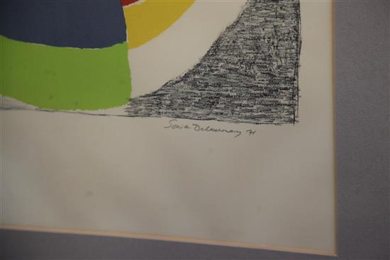 § Sonia Delaunay (1885-1979) Syncopee c.1971 28.75 x 20.75in.